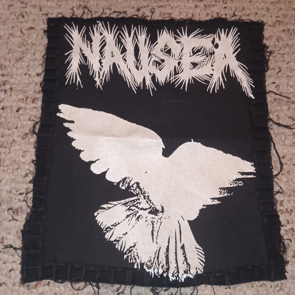 Classic Punk back patch. Nausea
